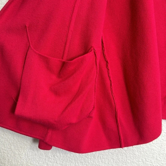 Talbots Petites Rayon Cotton Dark Pink Open Cardigan Sweater Womens Size Large P - Picture 6 of 10